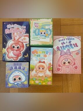 5 Blind Box Bundles, Including Baby Three  Plush Pendants!